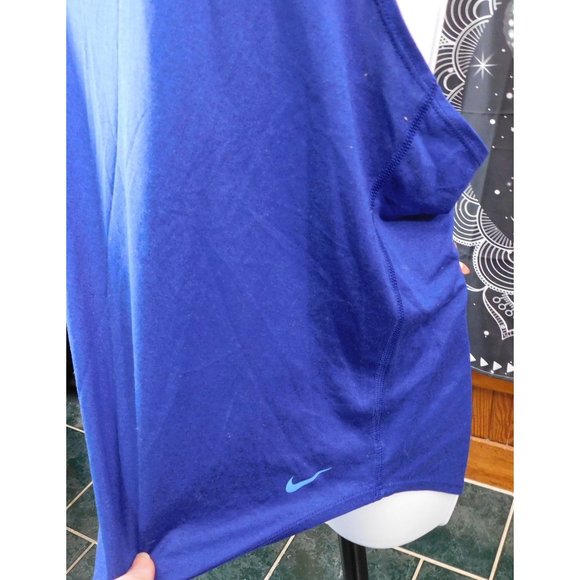 Nike Dri Fit Blue Racerback Tank Top - Picture 4 of 5